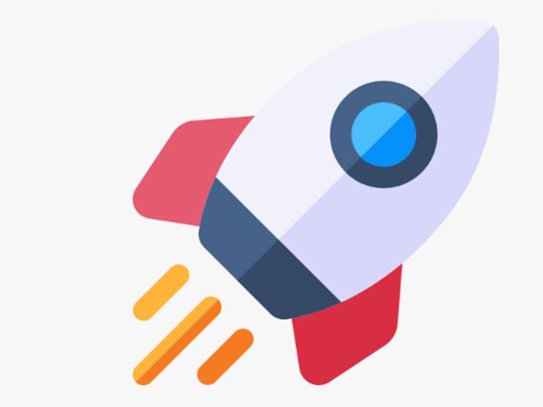 Rocket to indicate kick-off